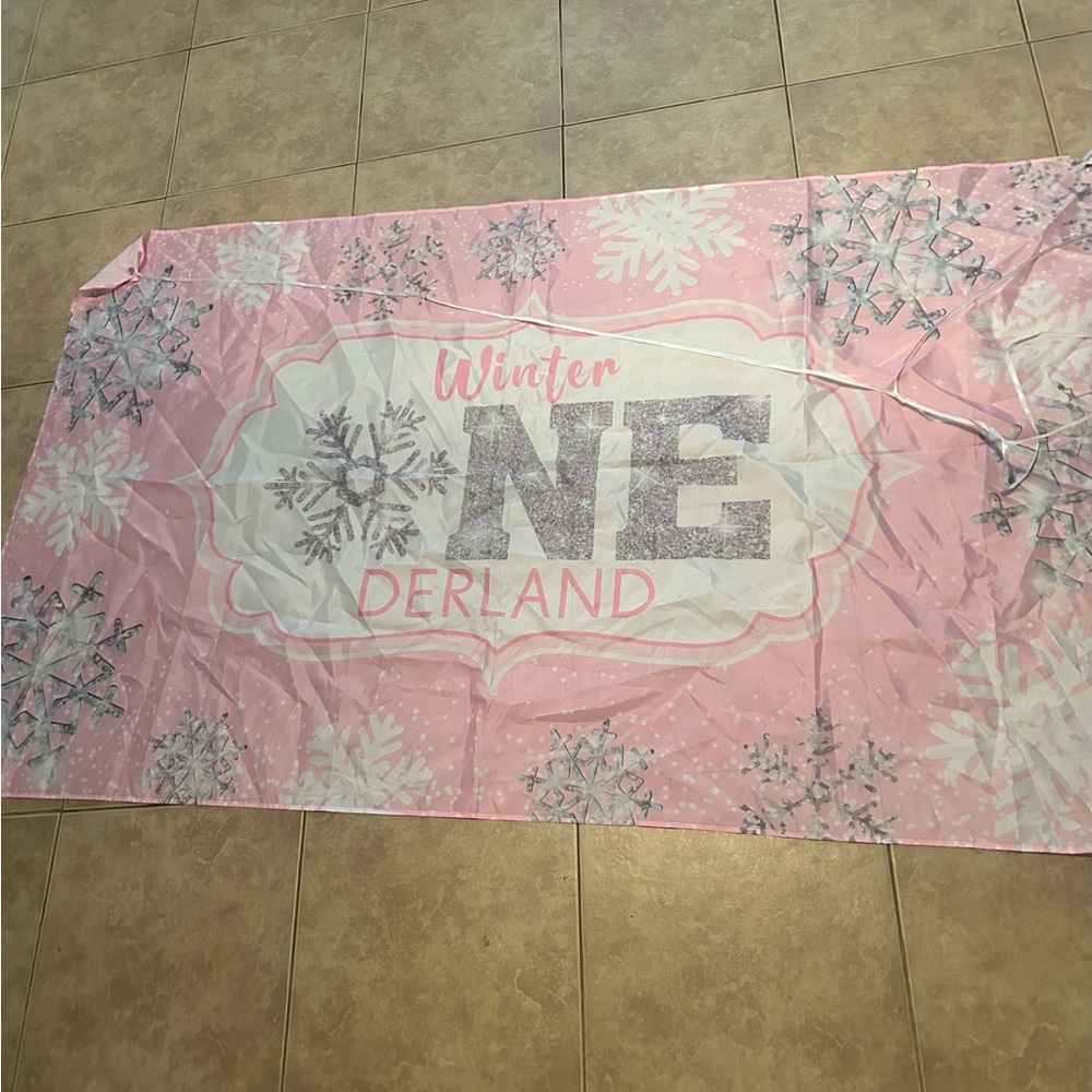 Winter Onederland Birthday Banner